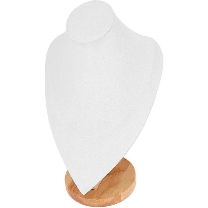 Halsketting Buste Houder Krasbestendig Stabiele Basis Ketting Sieraden Display Stand voor Winkelraam Huis Wit wit