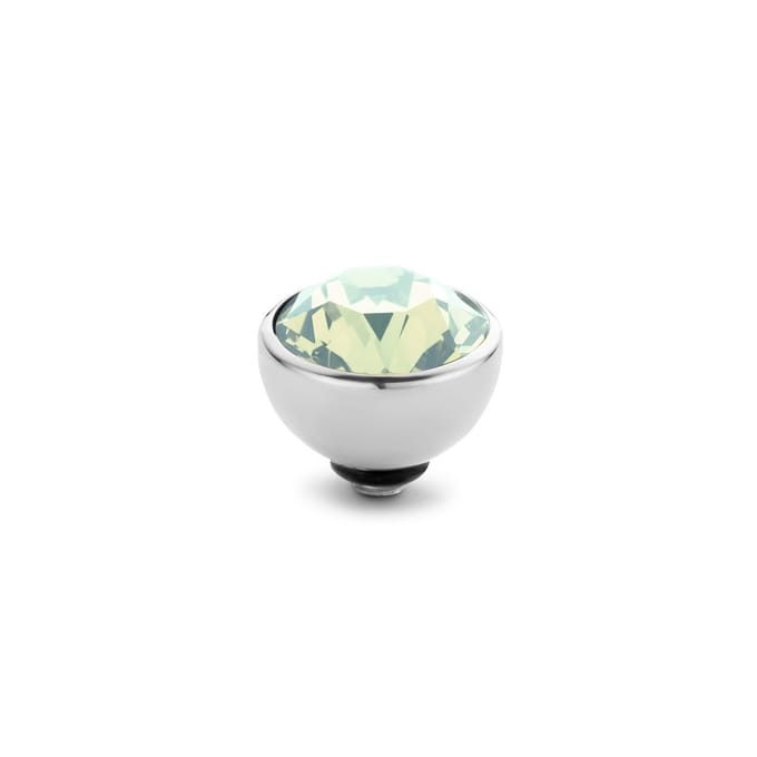 Melano Twisted Basic CZ Steentje Chrysolite | Zilver