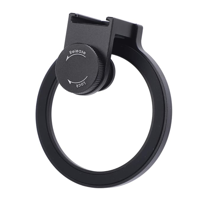 67mm Telefoonfilter Mount Schroefdraad Lensfilter Clip met Cold Shoe Mount voor 67mm ND CPL UV Ster black