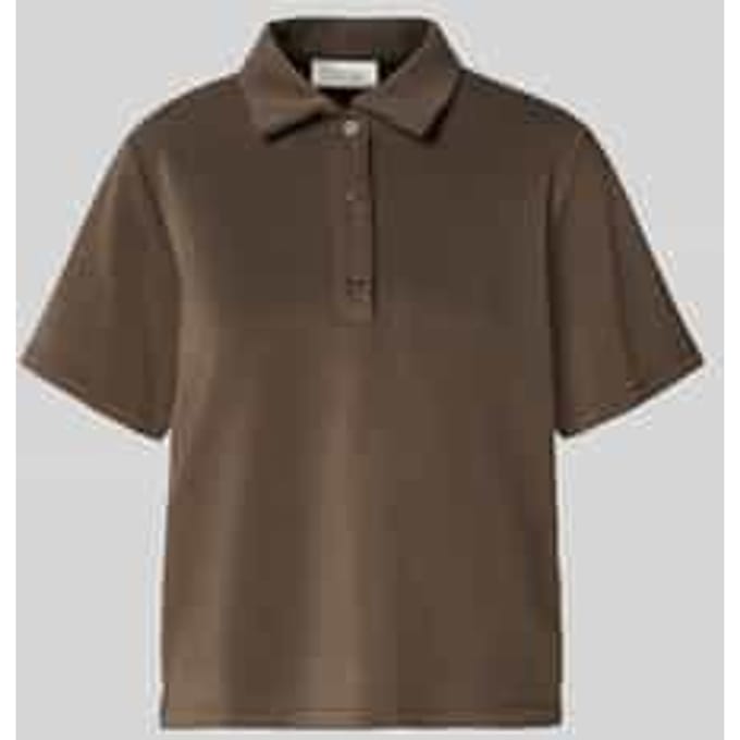 loose fit poloshirt met korte knoopsluiting model 'Helle'