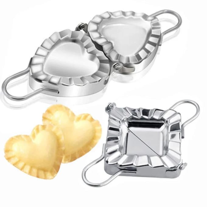 Machine à boulettes en acier inoxydable 304, presse à pâte, raviolis, moule en peau, outils de pâtisserie, Machine à boulettes pour la maison 14.9cm white