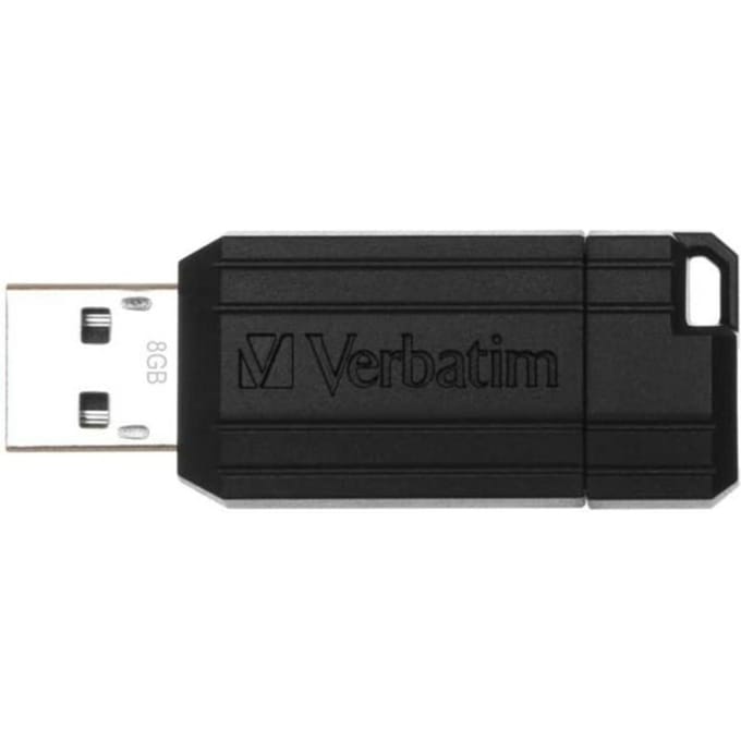 Verbatim USB 2.0 Stick Pinstripe 8GB zwart USB-stick