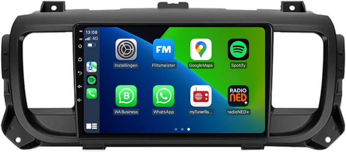 Carplay autoradio geschikt voor Citroen Jumpy | 2016 t/m 2023 | Android 13 | Draadloos Apple Carplay & Android Auto | 2GB + 32GB | 8-Core processor | Davilon | 2025 model | 2016 2017 2018 2019 2020 2021 2022 2023 | Bluetooth & Wifi