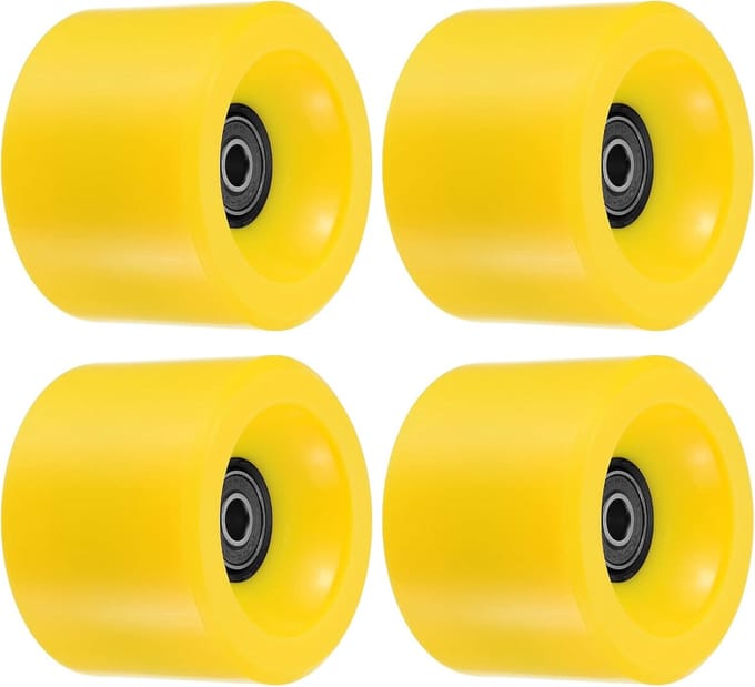 Zachte Longboard Wielen 70mm 78A met ABEC-9 Lagers - 4 Pack Perfect voor Skateboards