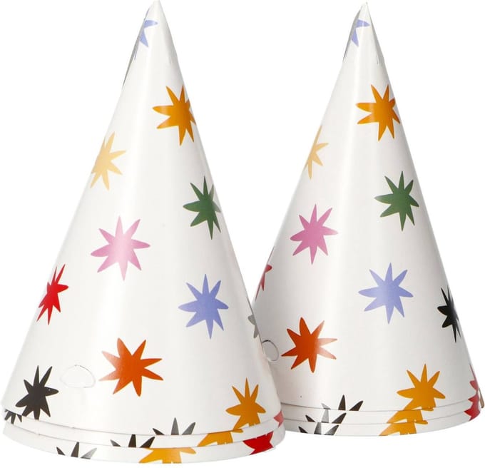 Folat - Feesthoedjes - Starburst (6 stuks)