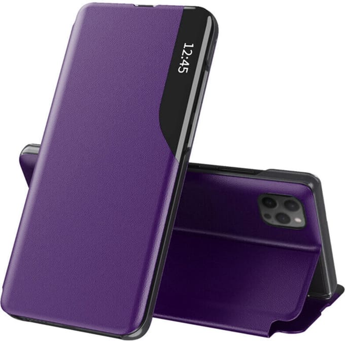 Techsuit - eFold Series - iPhone 14 Plus - Paars | Bookcase | Flip cover | Hoesje met flap
