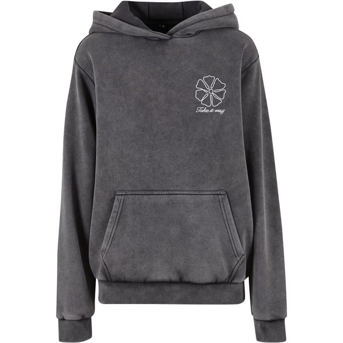 Dames Hoodie Miss Tee One Line Flowers