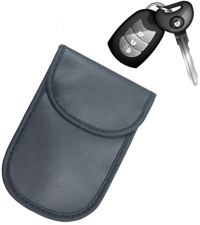 Hurtel - Anti-diefstal Autosleutel Etui - 14x10cm - Faraday Box - Zwart