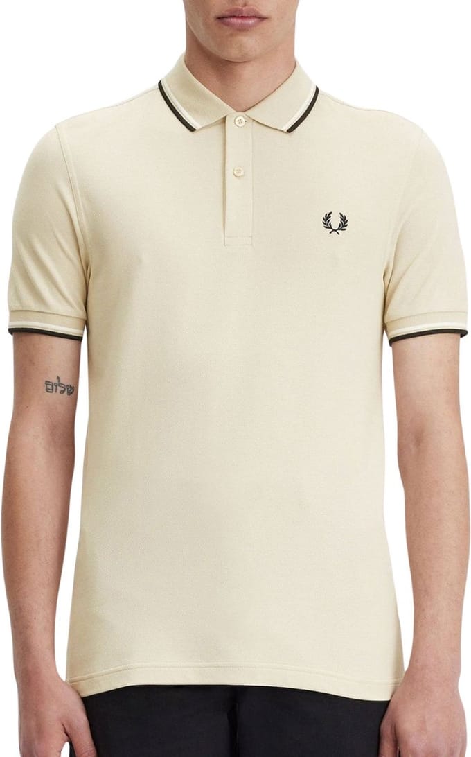 Fred Perry Polo M3600 Beige U87 - Maat M - Heren