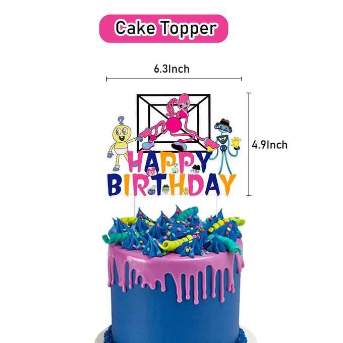 32 stuks mama lange benen feestartikelen inclusief banner ballonnen taarttoppers blue