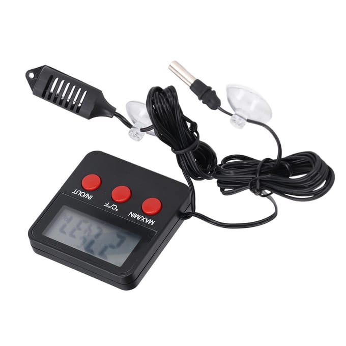 Vochtigheid Temperatuurmeter Mini Thermometer Digitaal Display Temp Sensor Meter Hygrometer DTH?74 gray