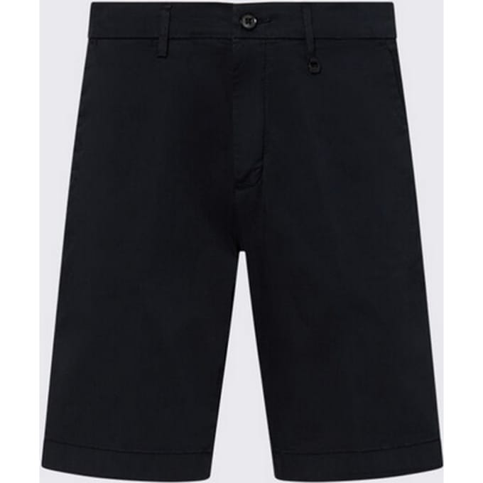 bermuda slim fit man donkerblauw