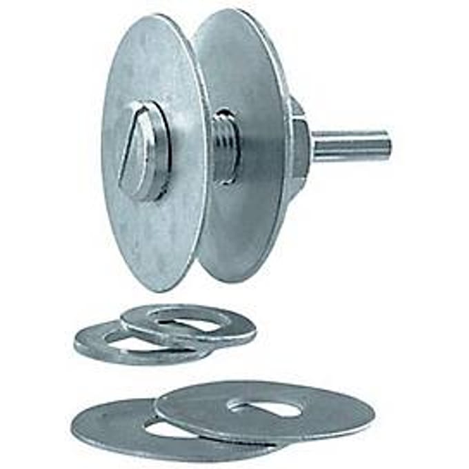 Spanschacht MN-AC voor grofreinigingsschijven, schachtdiameter 8 mm