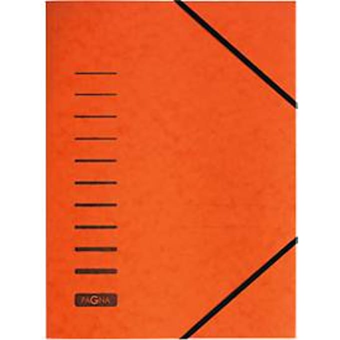 PAGNA elastomap, A4, elastieksluiting, oranje