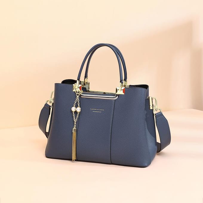 Sac à main Sac bandoulière en cuir véritable Sac à épaule polyvalent haut de gamme pour mère beige
