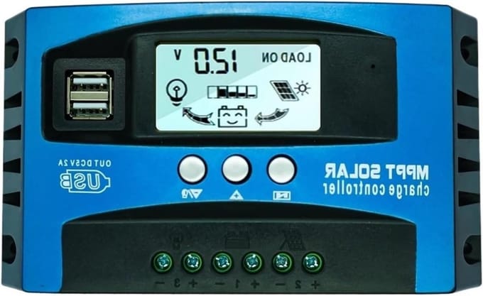 Zonne Laadregelaar - MPPT Controller - Energie Opladen - Innovatieve MPPT Technologie - 100A - Zwart