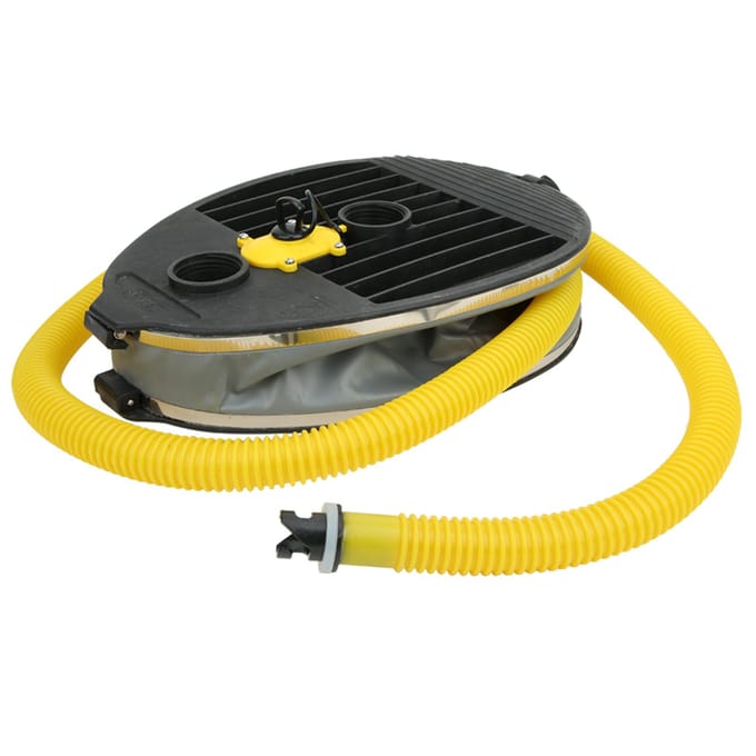 Hogedruk 10L Boot Voetpomp Draagbare Opblaasbare Luchtpomp voor Kano Kajak Vlot Rubberboot black