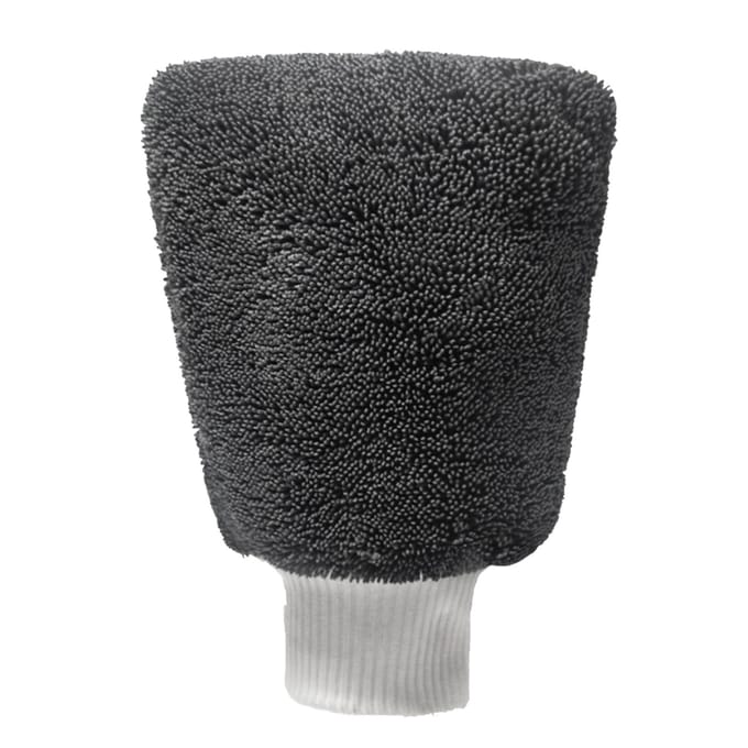 Gant de lavage en microfibre super absorbant double face sans rayures gants de travail de nettoyage pour usage sec et humide black