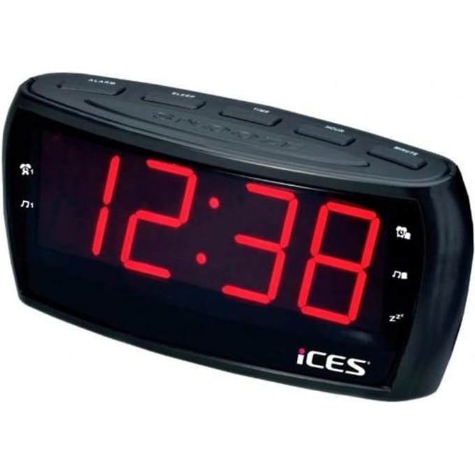 Radio-wekker met FM-radio Lenco ICR-230-1 Zwart, Lenco zwart