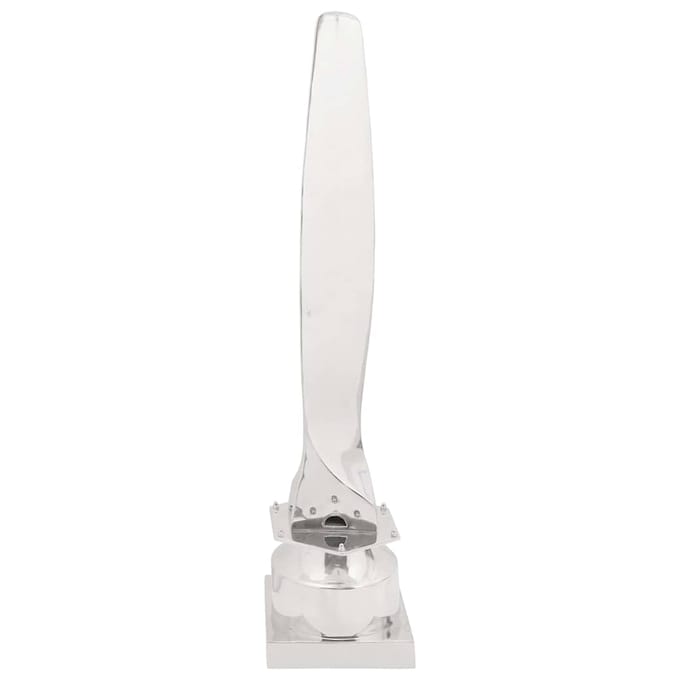 vidaXL - Sculptuur - zilver - 26 - x - 26 - x - 110 - cm - Aluminium