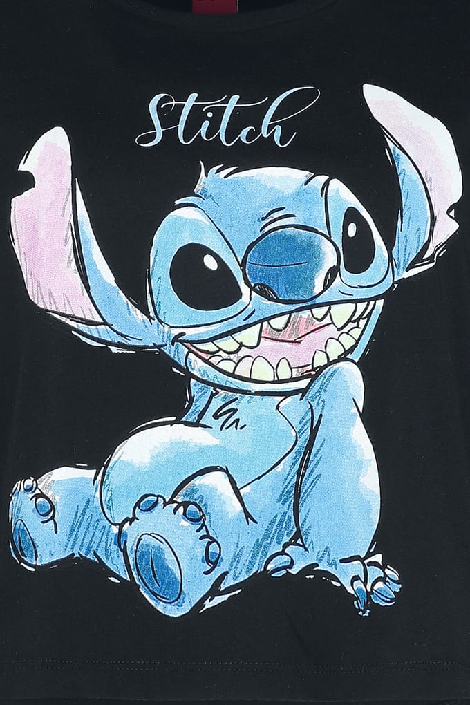 Lilo & Stitch - Disney T-shirt - Stitch - S tot 3XL - voor Vrouwen - zwart