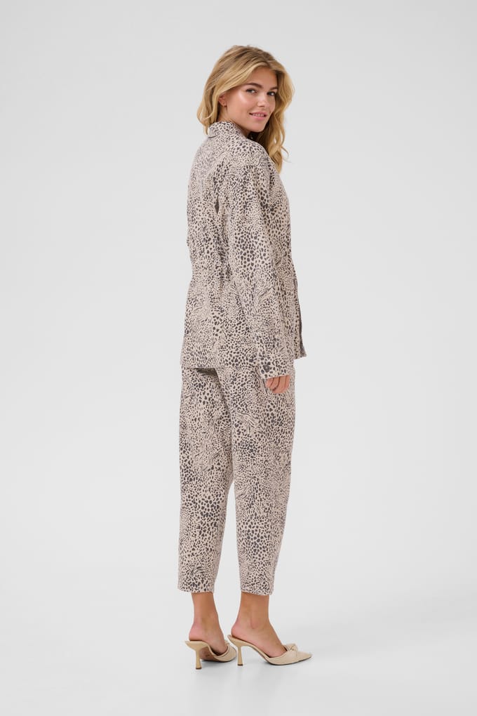 Denim jack Loose fit Abstract Leopard