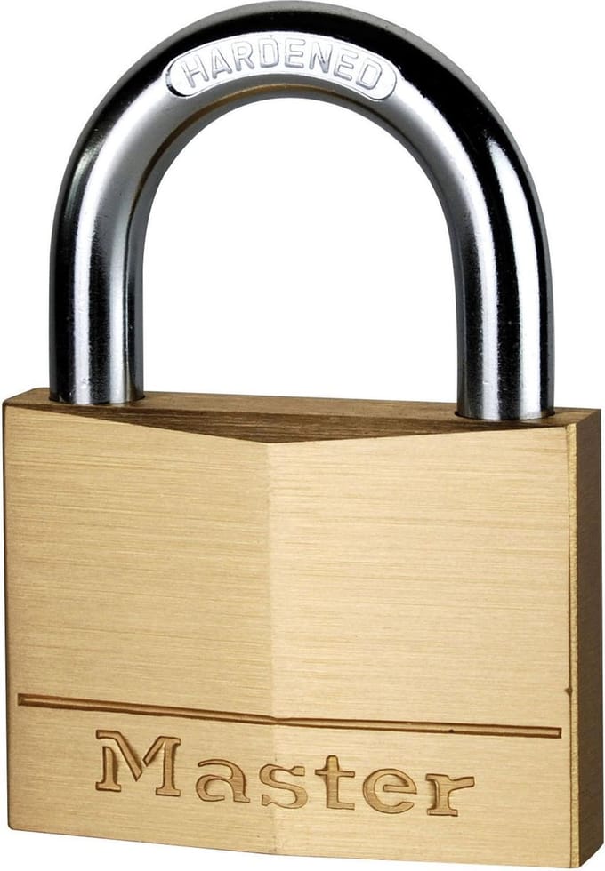 Master Lock Hangslot 60 mm massief messing 140EURD
