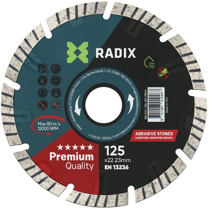 Radix - Diamantschijf - 125 mm - Premium