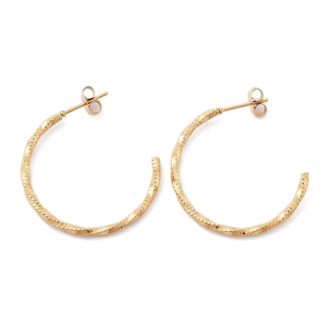 Oorbellen stainless steel statement piece, hoops, roestvrijstaal, 100% waterproof, basic oorringen