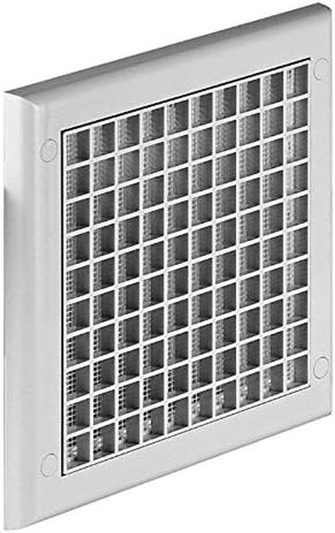Ventilatieafdekking - Ventilatierooster - Luchtstroom Regelen - Verstelbare Sluiter - 100 mm - Wit