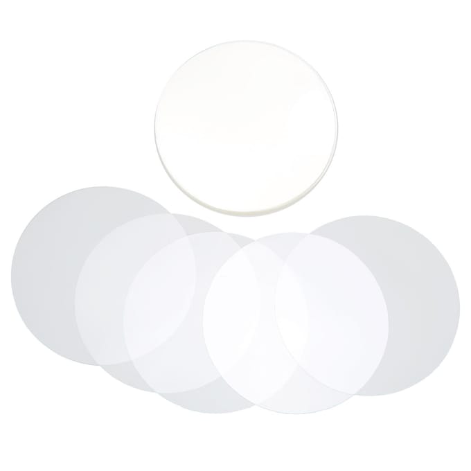 100 stuks Badgefolie PVC Materiaal Patroonbescherming Brede Toepassing Transparante Badge Beschermhoes 58mm/2.3in