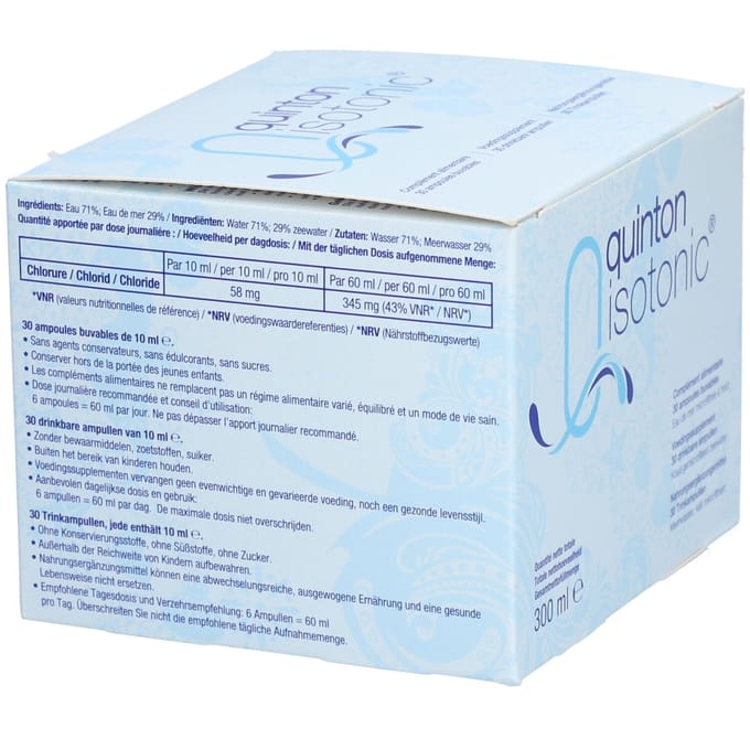 Biolife Quinton Isotonic 10 ml 30x10 Ampoules