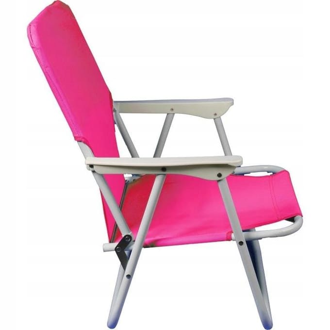 Opvouwbare campingstoel blauw, strandstoel voor tuin en terras