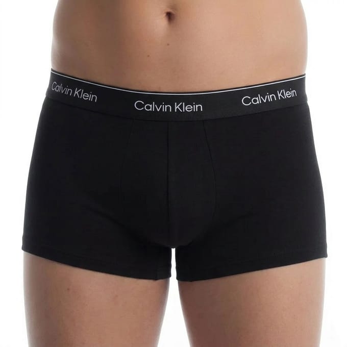 Calvin Klein 3-Pack Low Rise Trunks Heren - Zwart/Blauw/Blauw - Maat S