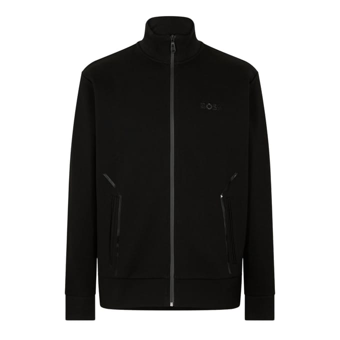 Boss Skaz-trainingsjack met volledige ritssluiting voor heren (Zwart)