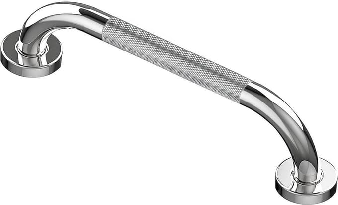 Badkamer handgreep RVS met antislip patroon 30 cm voor seniorenhulp