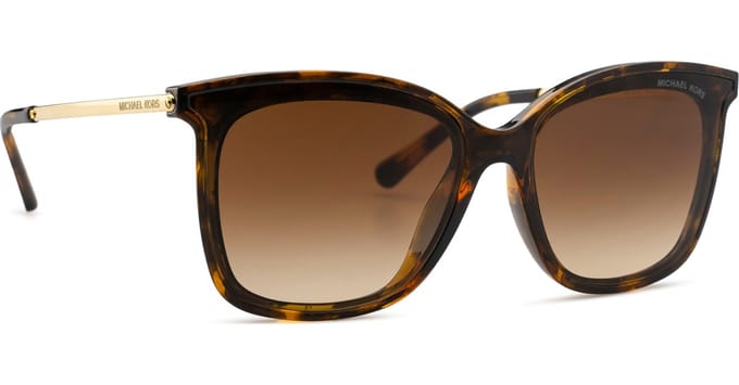 Michael Kors Square dames donkere schildpad rookgradiënt zonnebril