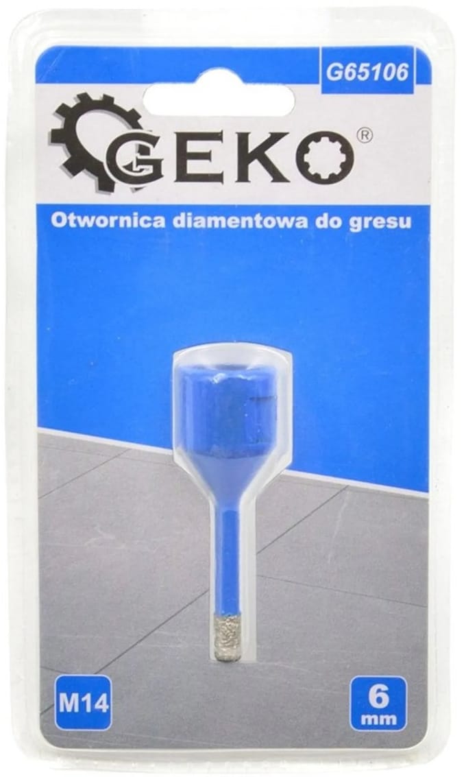 GEKO Diamantboor - Droogboren - M14 Schacht - 6 mm - Hittebestendig Wax