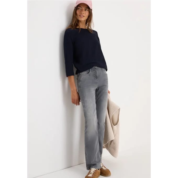 Slub Shirt met ronde hals