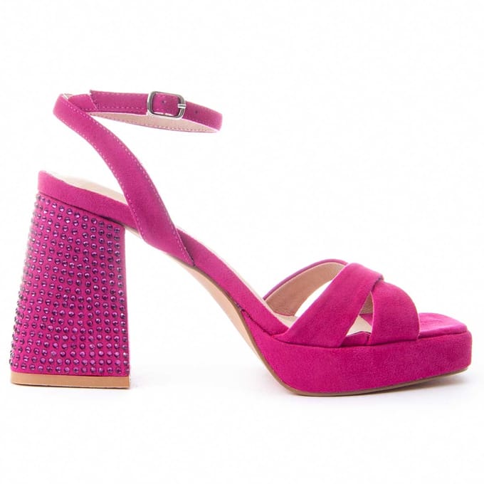 Sandalia De Tacón Para Mujer.  Montevita  Festsand3  88517 36 roze
