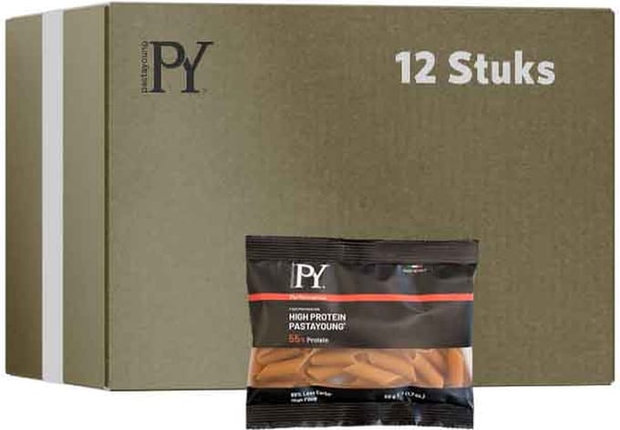 Pasta Young | Penne | Portieverpakking | 12 stuks | 12 x 50 gram