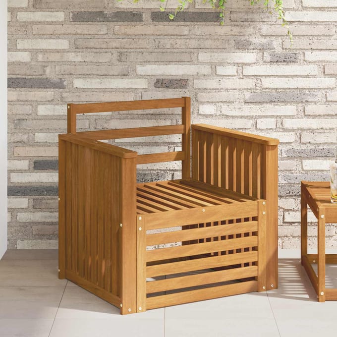 vidaXL - Buiten - bank - set - Massief - Acacia - Hout
