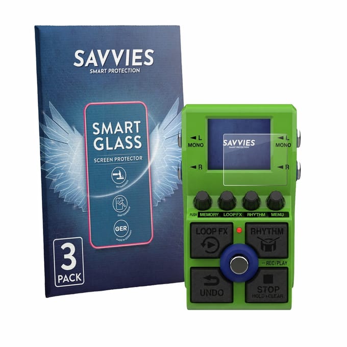 3 Stuks Savvies Screenprotector - geschikt voor Zoom MS-90LP Plus - beschermfolie glas transparant