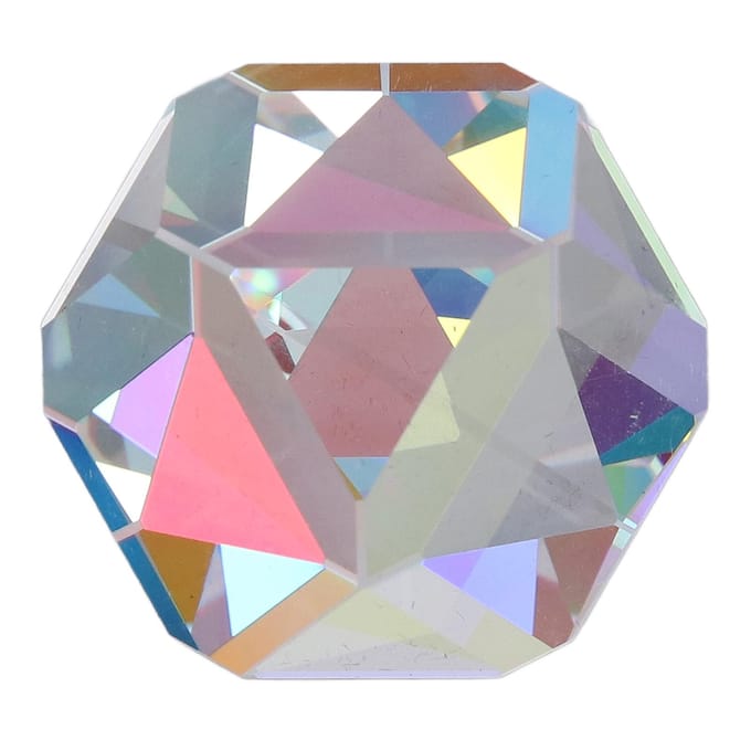 Prisme Cube de Couleur 9.8x9.8x9.8in Dispersion RGB Couleur Cristal Facetté Prisme Optique pour la Physique