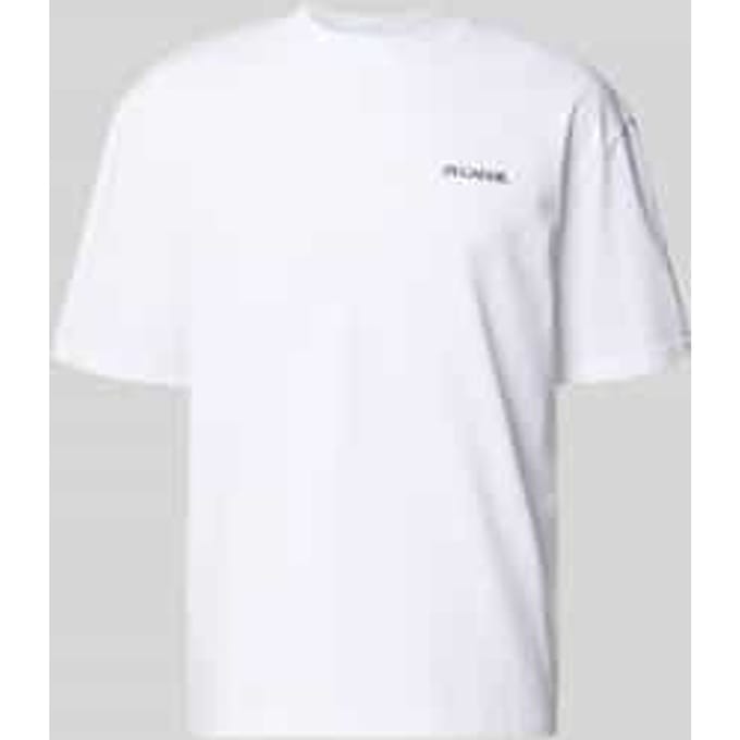 Oversized T-shirt met labelprint model 'Miles'