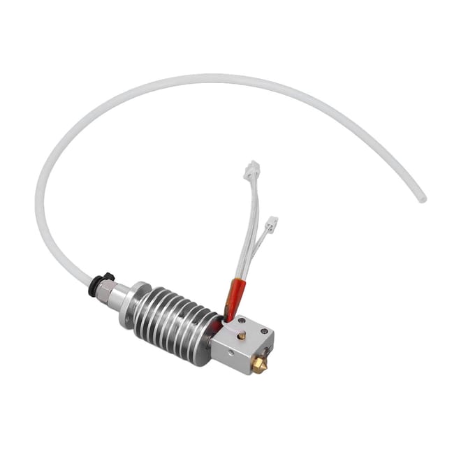 3D Printer Hotend 0.4mm Messing Nozzle Gelijkmatige Verwarming Soepele Output Printer Printkop voor Vyper 24V white