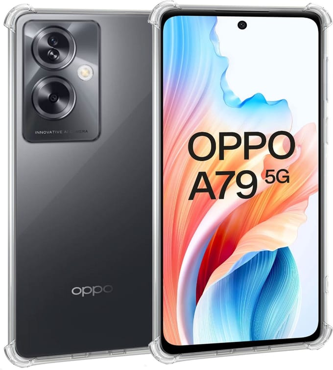 Geschikt voor OPPO A79 5G - Hoesje - Shock Proof Case – Cover Transparant