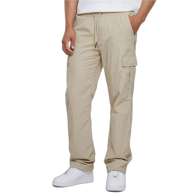 Urban Classics - Straight Leg Nylon Cargobroek - M - Grijs