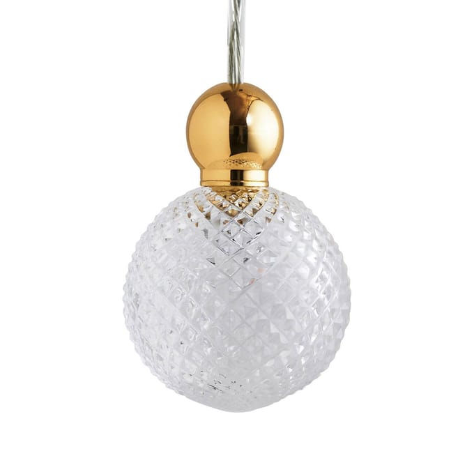 EBB & FLOW Uva M Hangende bal goud transparant mini check