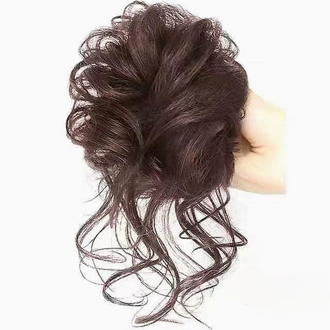 Livé® Golvende Pruik – Synthetisch Haar – Verhogend – Bruiloft & Feest - Bruin